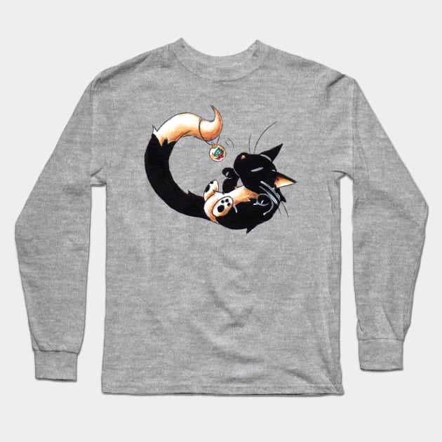 Tuxedo Trimmer Long Sleeve T-Shirt by KristenOKeefeArt